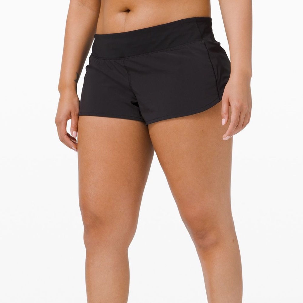 lululemon speed short 2.5 inches size 2